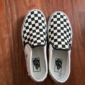 Black and white checkered vans